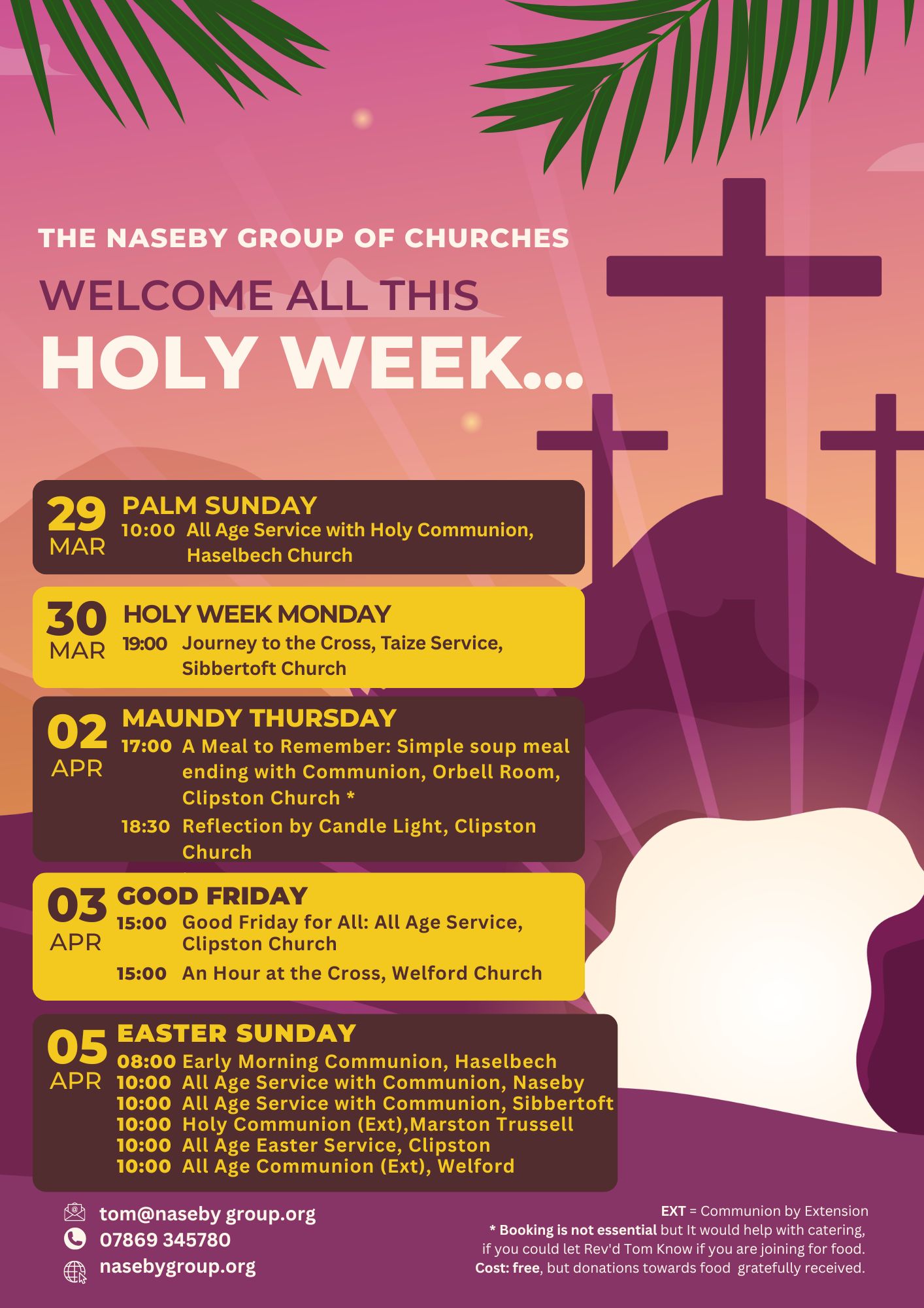 Holy Ase Holy Week 2026 - Naseby Group